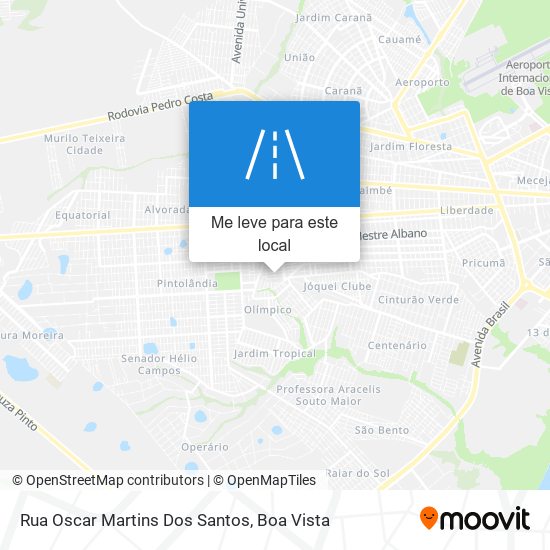 Rua Oscar Martins Dos Santos mapa