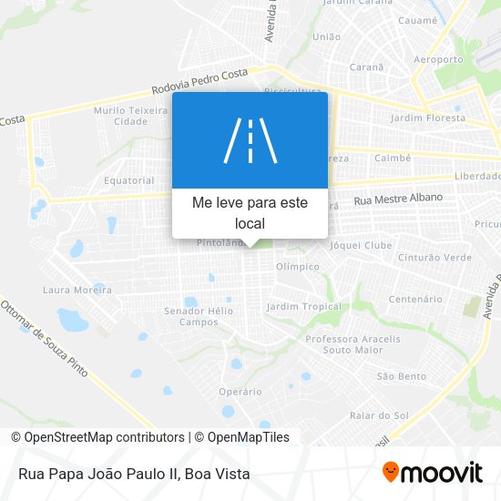 Rua Papa João Paulo II mapa