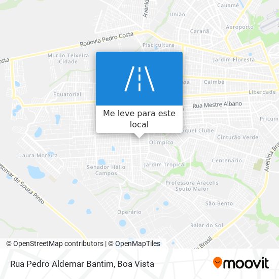 Rua Pedro Aldemar Bantim mapa