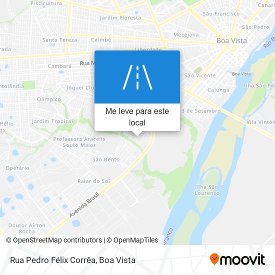 Rua Pedro Félix Corrêa mapa