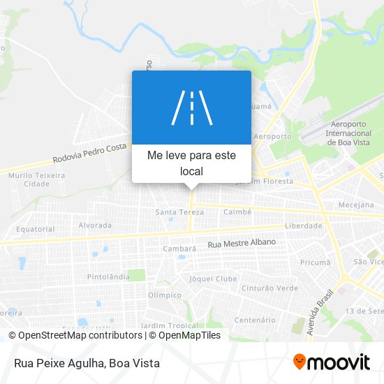 Rua Peixe Agulha mapa