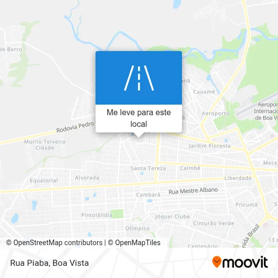 Rua Piaba mapa