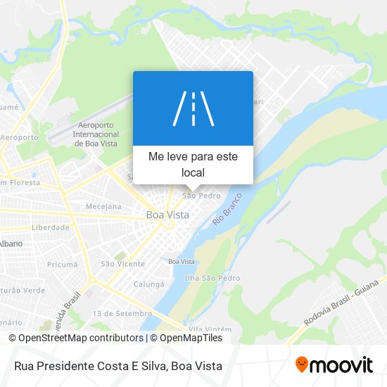 Rua Presidente Costa E Silva mapa