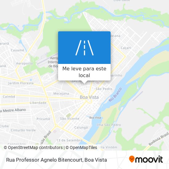 Rua Professor Agnelo Bitencourt mapa