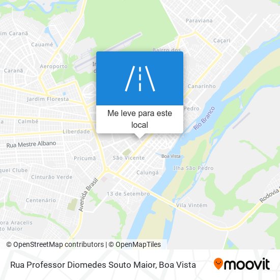 Rua Professor Diomedes Souto Maior mapa