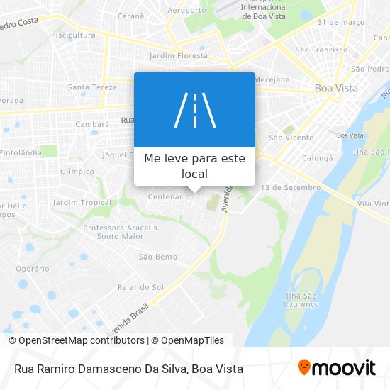 Rua Ramiro Damasceno Da Silva mapa