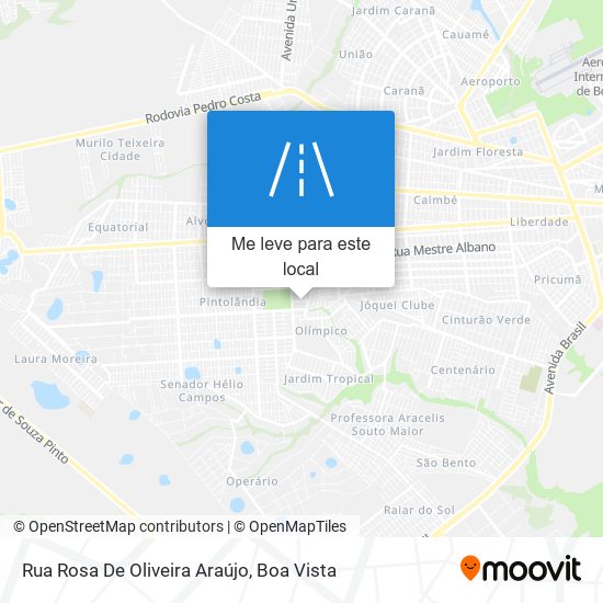 Rua Rosa De Oliveira Araújo mapa