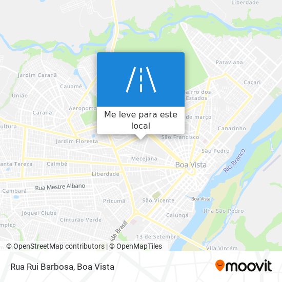 Rua Rui Barbosa mapa