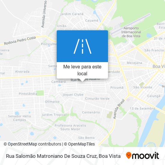 Rua Salomão Matroniano De Souza Cruz mapa