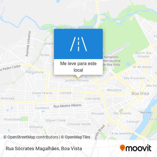 Rua Sócrates Magalhães mapa