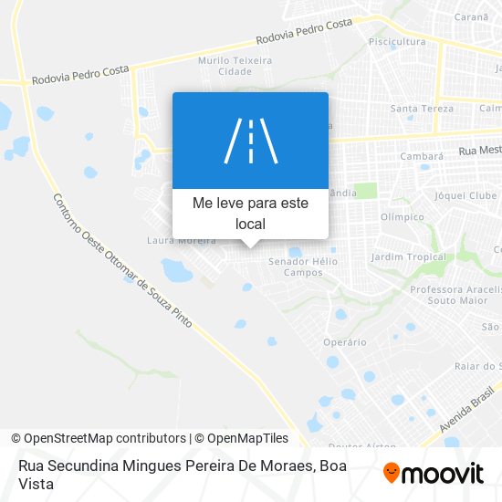 Rua Secundina Mingues Pereira De Moraes mapa