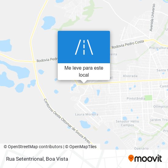 Rua Setentrional mapa