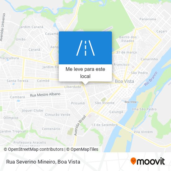Rua Severino Mineiro mapa