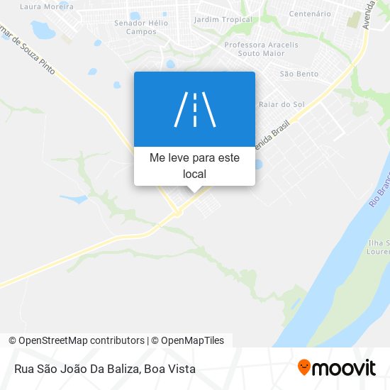 Rua São João Da Baliza mapa