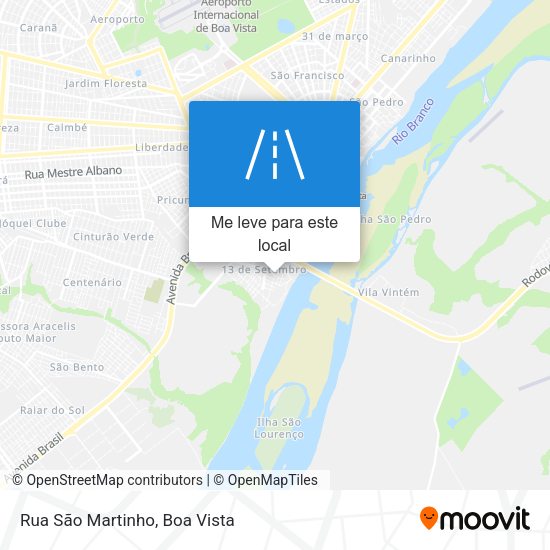 Rua São Martinho mapa