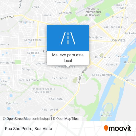 Rua São Pedro mapa