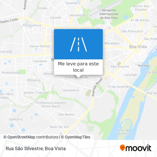 Rua São Silvestre mapa