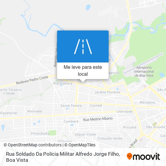 Rua Soldado Da Polícia Militar Alfredo Jorge Filho mapa