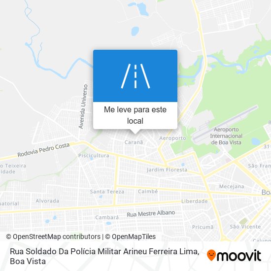 Rua Soldado Da Polícia Militar Arineu Ferreira Lima mapa