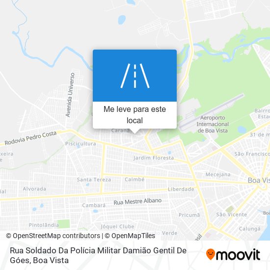 Rua Soldado Da Polícia Militar Damião Gentil De Góes mapa