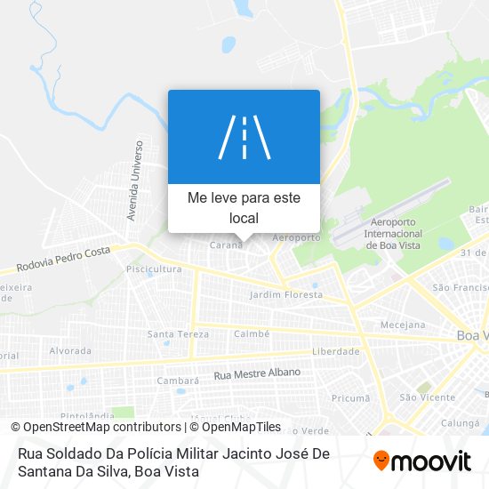 Rua Soldado Da Polícia Militar Jacinto José De Santana Da Silva mapa