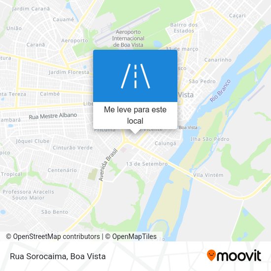 Rua Sorocaima mapa