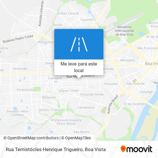 Rua Temistócles Henrique Trigueiro mapa
