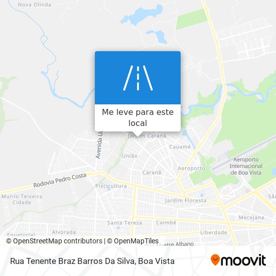 Rua Tenente Braz Barros Da Silva mapa