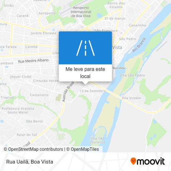 Rua Uailã mapa