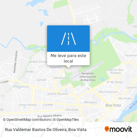 Rua Valdemar Bastos De Oliveira mapa