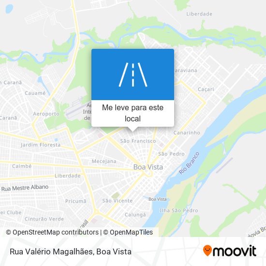 Rua Valério Magalhães mapa