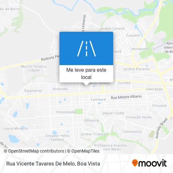Rua Vicente Tavares De Melo mapa