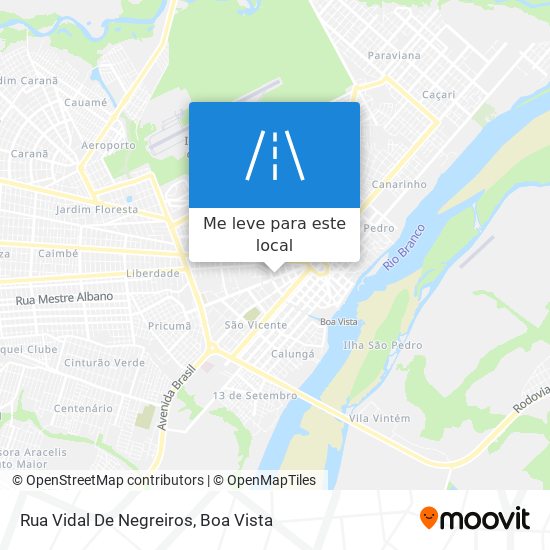 Rua Vidal De Negreiros mapa