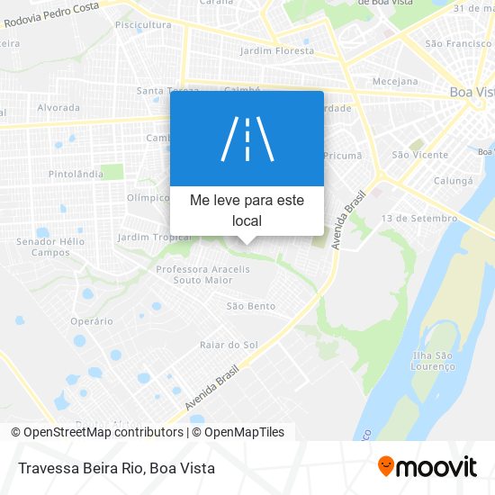 Travessa Beira Rio mapa