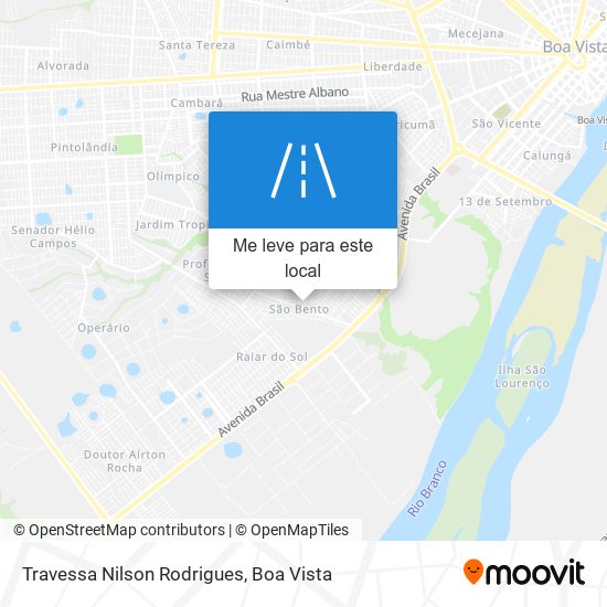 Travessa Nilson Rodrigues mapa