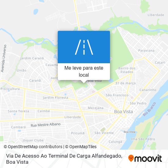 Via De Acesso Ao Terminal De Carga Alfandegado mapa