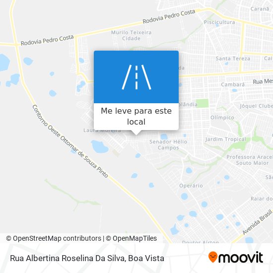 Rua Albertina Roselina Da Silva mapa
