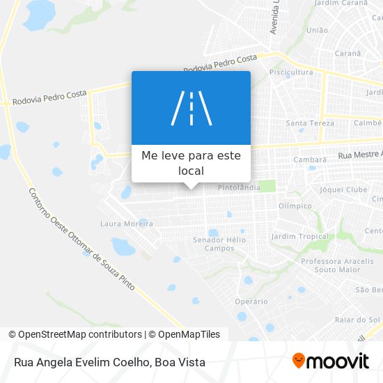 Rua Angela Evelim Coelho mapa