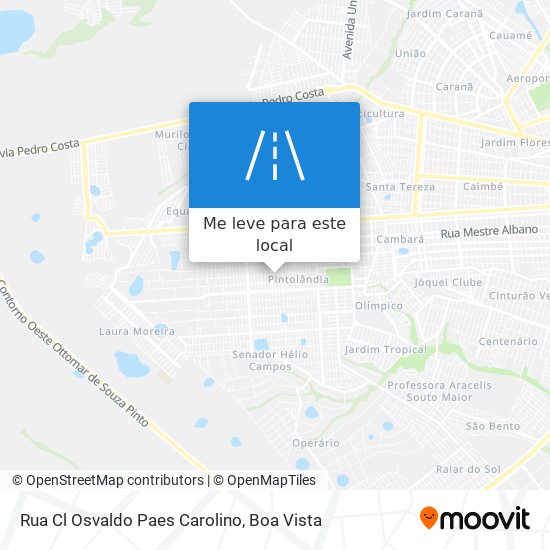 Rua Cl Osvaldo Paes Carolino mapa