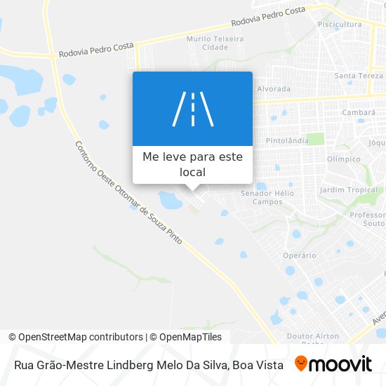 Rua Grão-Mestre Lindberg Melo Da Silva mapa