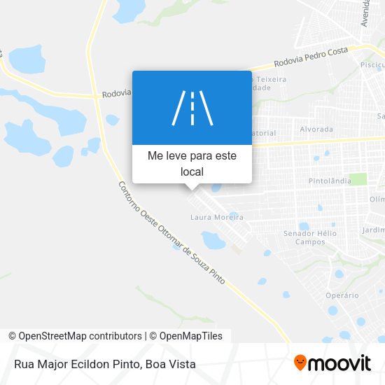 Rua Major Ecildon Pinto mapa