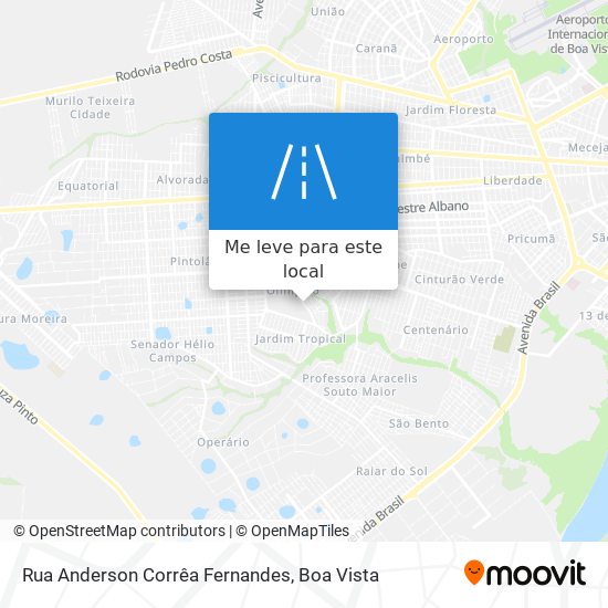 Rua Anderson Corrêa Fernandes mapa