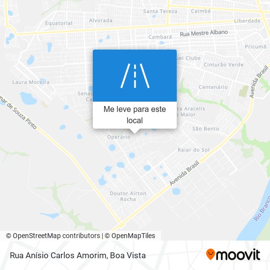 Rua Anísio Carlos Amorim mapa