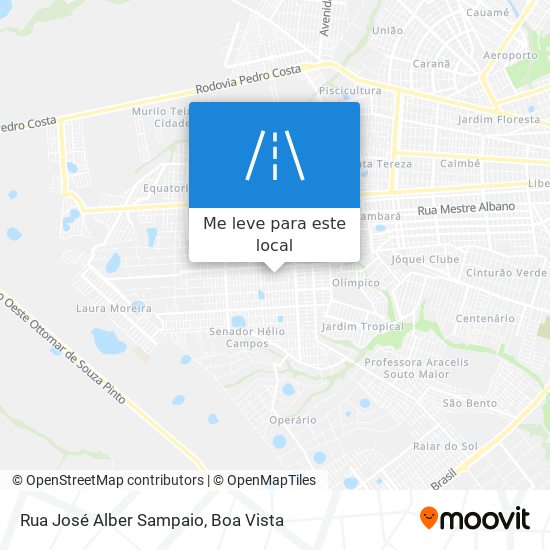 Rua José Alber Sampaio mapa