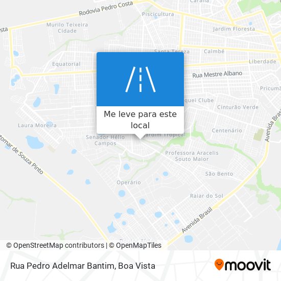 Rua Pedro Adelmar Bantim mapa