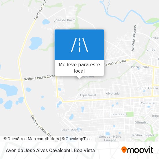 Avenida José Alves Cavalcanti mapa