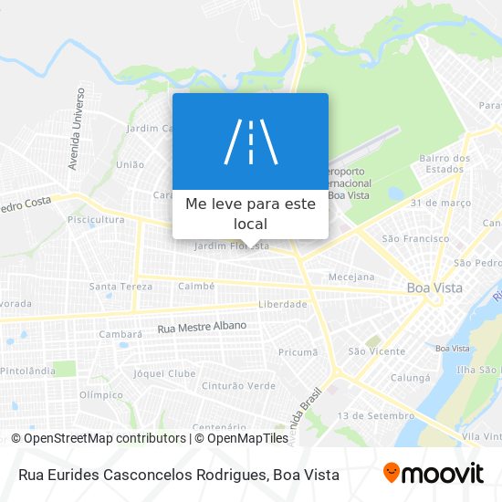 Rua Eurides Casconcelos Rodrigues mapa