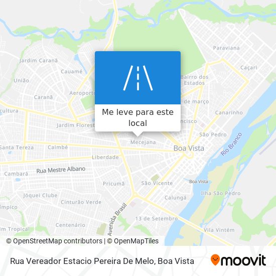 Rua Vereador Estacio Pereira De Melo mapa