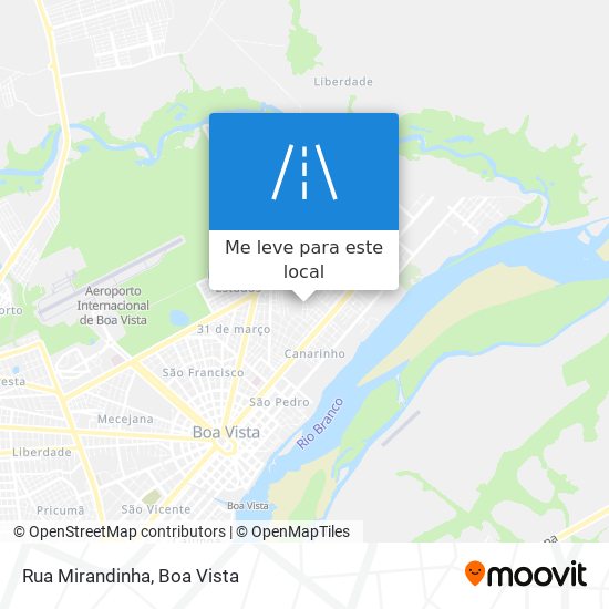 Rua Mirandinha mapa