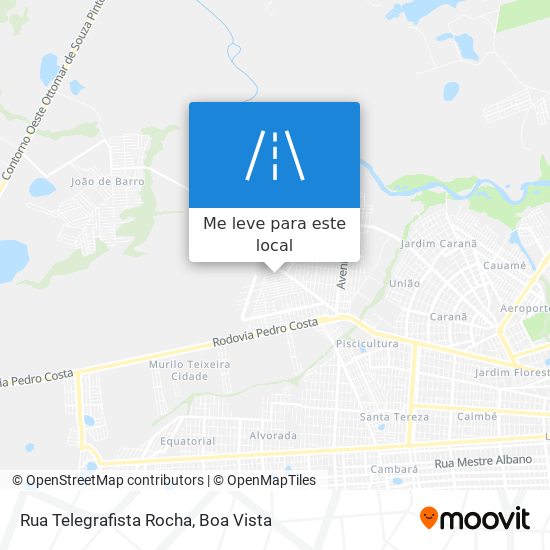 Rua Telegrafista Rocha mapa